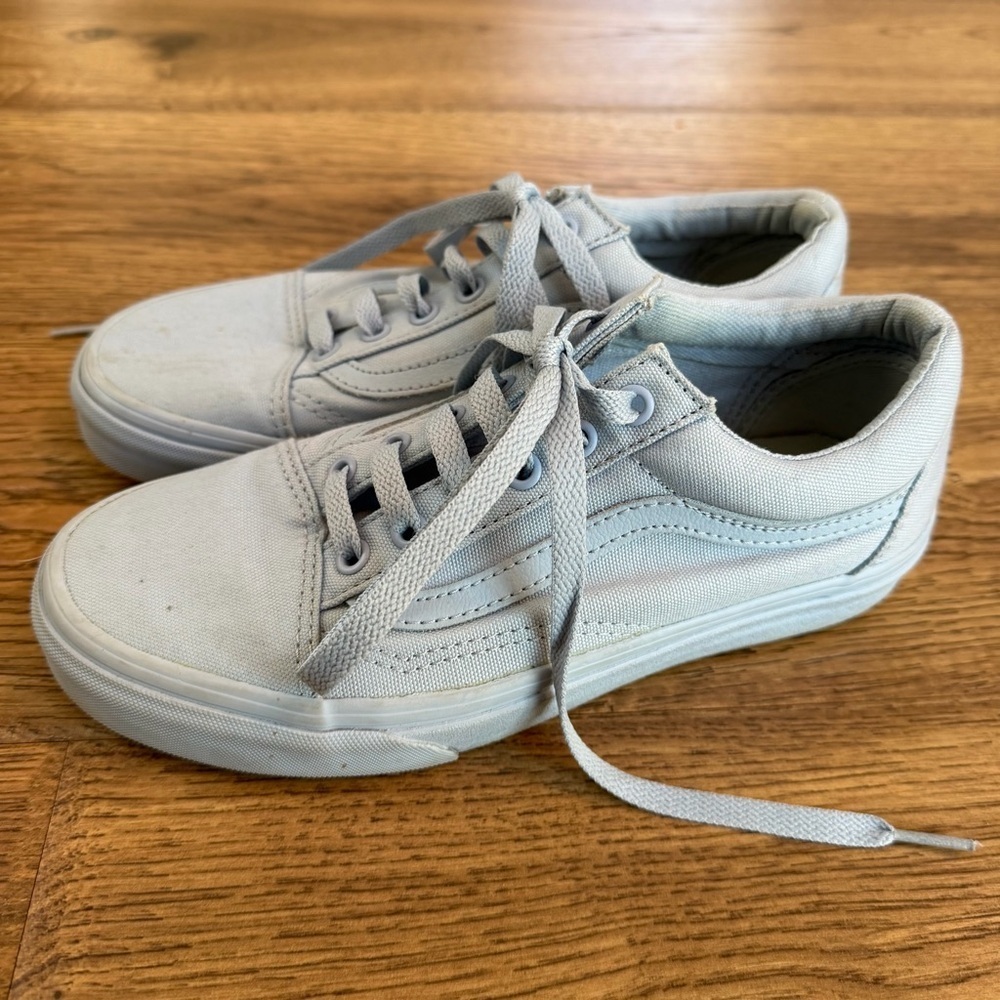 Vans Old Skool Mono Canvas Skyway Unisex Womens 7, Mens 5.5